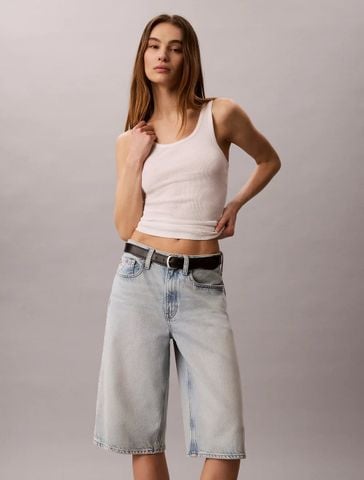 Calvin Klein - Quần Jeans Ngắn Nữ Long Tencel Short Ryder