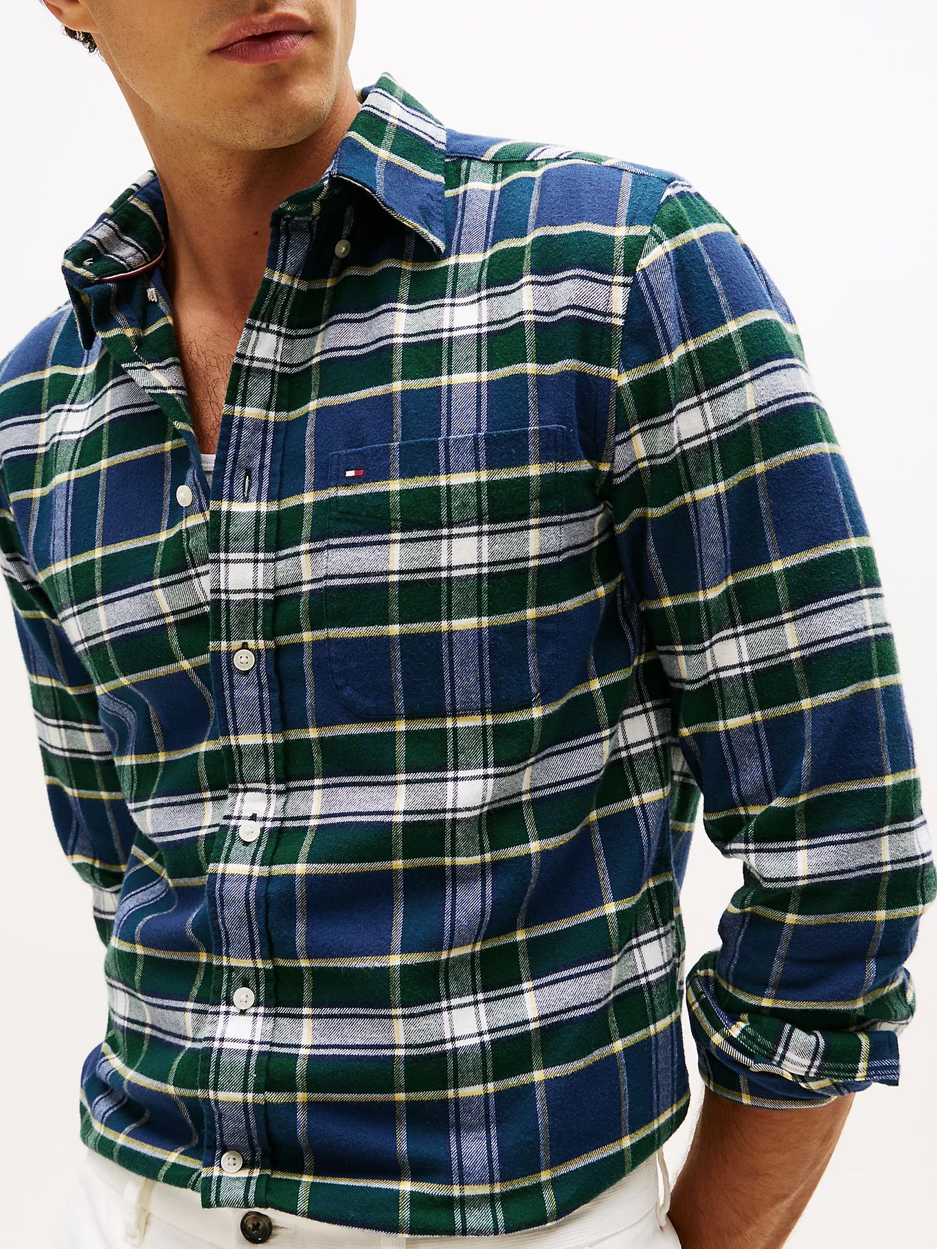 Tommy Hilfiger - Áo sơ mi tay dài nam Regular Fit Tartan Check Shirt