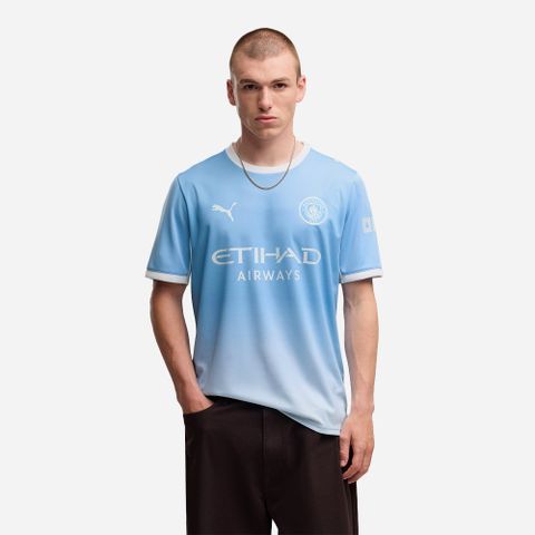 Puma - Áo Tay Ngắn Thể Thao Nam MCFC Home Jersey Replica
