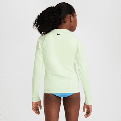 Nike - Áo Bơi Chống Nắng Bé Gái Long Sleeve UV Swimming Top Hydroguard