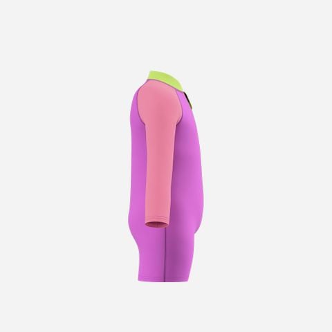 Speedo - Đồ Bơi Trẻ Em Sunprotect Long Sleeve Colorblock Zip Swimsuit - 2