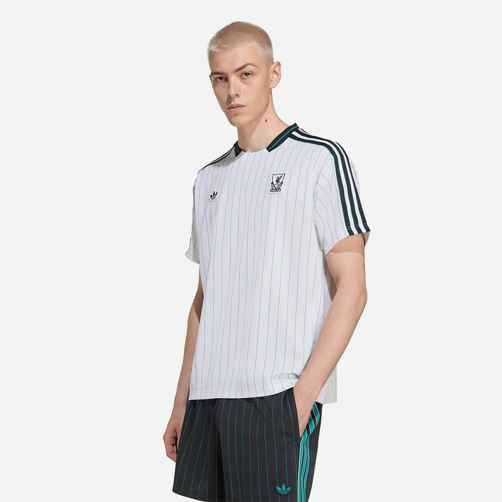 adidas - Áo thun đá banh Nam Men's Adidas Liverpool Icon Football Jersey - White