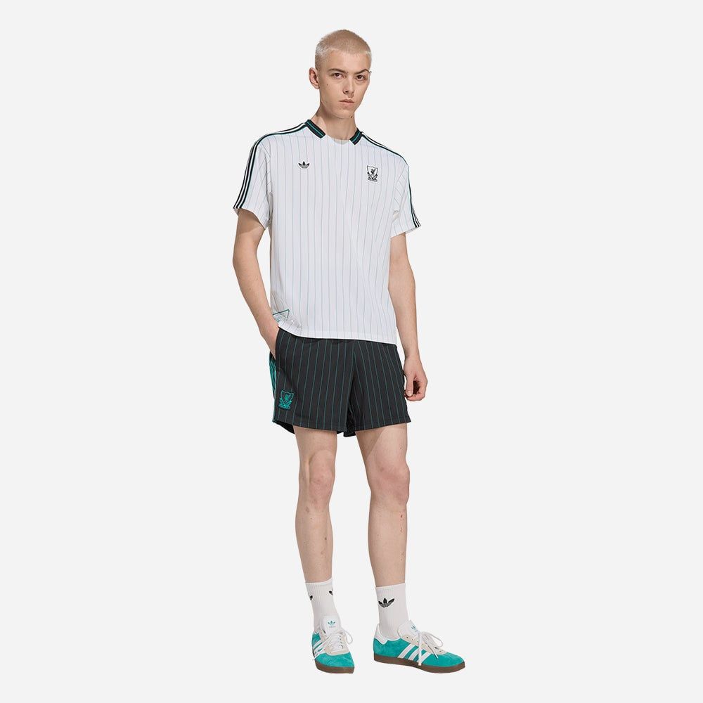 adidas - Áo thun đá banh Nam Men's Adidas Liverpool Icon Football Jersey - White