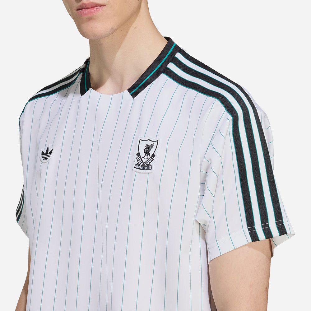 adidas - Áo thun đá banh Nam Men's Adidas Liverpool Icon Football Jersey - White