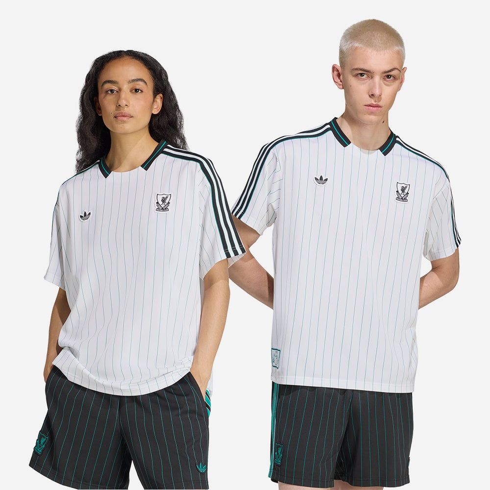 adidas - Áo thun đá banh Nam Men's Adidas Liverpool Icon Football Jersey - White