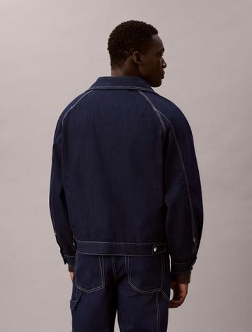 Calvin Klein - Áo Khoác Jean Nam Denim Darted Workwear Jacket