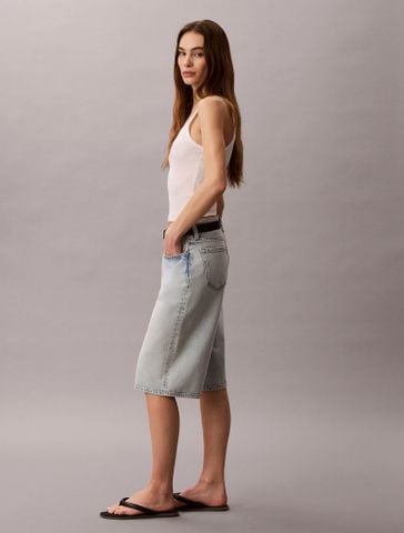 Calvin Klein - Quần Jeans Ngắn Nữ Long Tencel Short Ryder