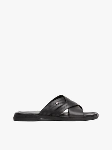 Tommy Hilfiger - Dép quai ngang nam Leather Slip-On Sandals - 2