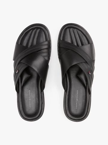 Tommy Hilfiger - Dép quai ngang nam Leather Slip-On Sandals - 4