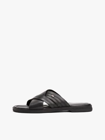 Tommy Hilfiger - Dép quai ngang nam Leather Slip-On Sandals - 3