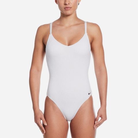 Nike - Đồ Bơi Một Mảnh Nữ One Piece V-Neck