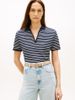 Tommy Hilfiger - Áo Thun Có Cổ Nữ Relaxed Fit Open Placket Pique Polo Shirt