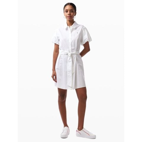 Tommy Hilfiger - Đầm nữ Classic Poplin Puff Slim Dress