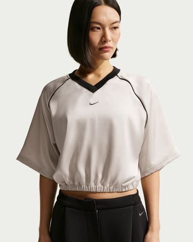 Nike - Áo Tay Ngắn Thể Thao Nữ Sportswear Women's Oversized Satin Top