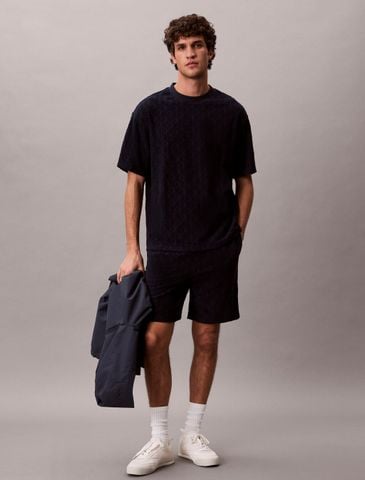 Calvin Klein - Quần Ngắn Thể Thao Nam Emblem Logo Towelling Shorts