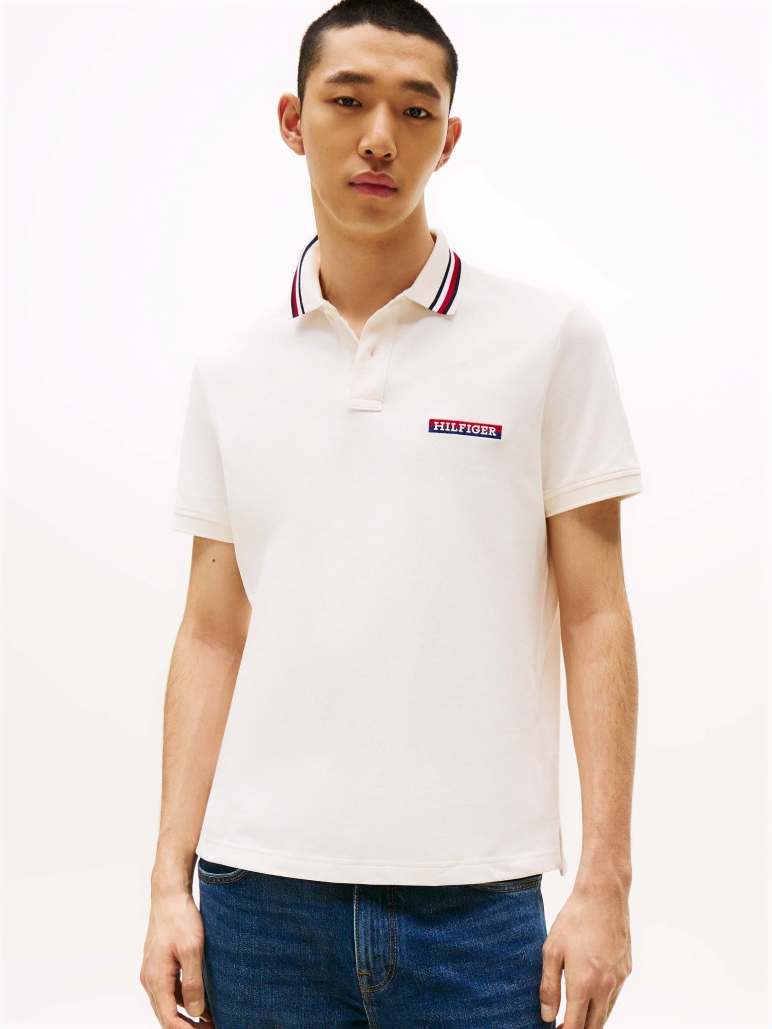 Tommy Hilfiger - Áo polo tay ngắn nam Hilfiger Tipped Regular Polo