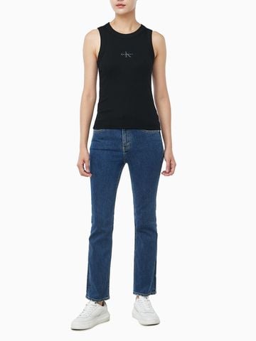 Calvin Klein - Áo Thun Ba Lỗ Nữ Double Mercerized Pintuck Crew