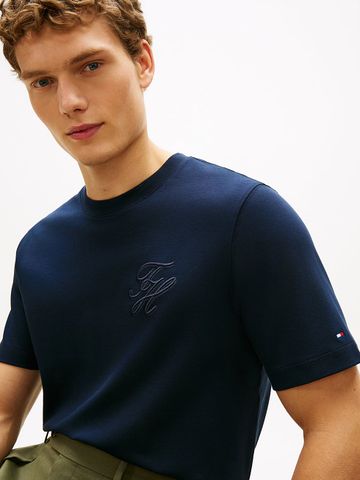 Tommy Hilfiger - Áo Thun Tay Ngắn Nam Tonal Logo Embroidery Crew Neck T-Shirt