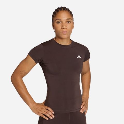 Adidas - Áo Tay Ngắn Thể Thao Nữ Primelift Essentials Workout Contour