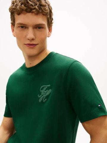 Tommy Hilfiger - Áo Thun Tay Ngắn Nam Tonal Logo Embroidery Crew Neck T-Shirt