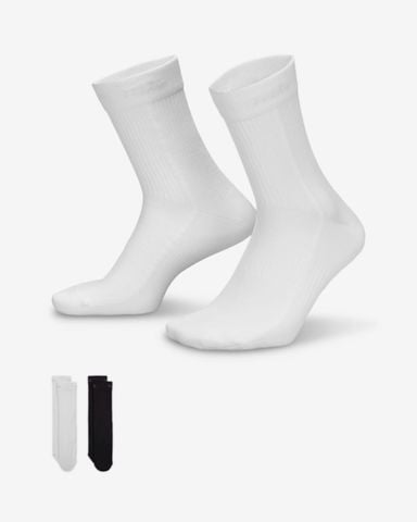 Nike - Vớ thể thao cổ cao (2 đôi) Nam Nữ Everyday Plus Women's Lightweight Crew Socks (2-Pair)