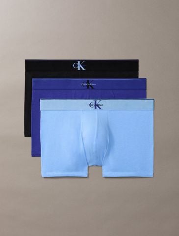 Calvin Klein - Set 3 Quần Lót Nam Graphic Monogram Cotton Stretch Trunks