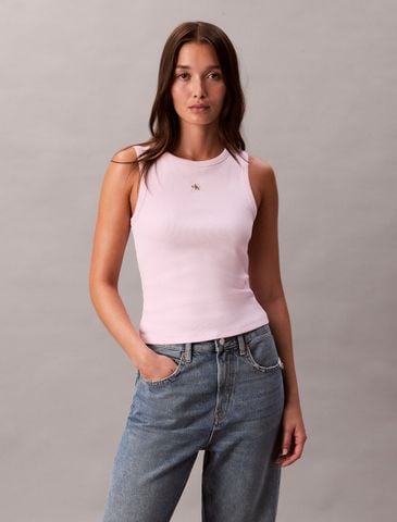 Calvin Klein - Áo ba lỗ nữ Cotton Stretch Rib Tank Top