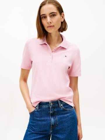 Tommy Hilfiger - Áo Thun Có Cổ Nữ 1985 Regular Pique Polo Short Sleeve