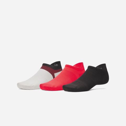 Under Armour - Bộ ba đôi Vớ tất nam nữ Ad Run Lite 3Pk Training