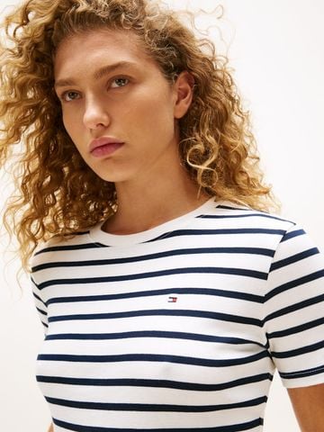Tommy Hilfiger - Áo Thun Tay Ngắn Nữ Cody Slim Crew Neck T-Shirt