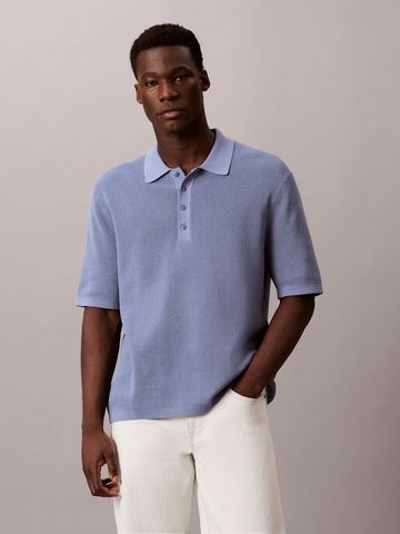 Calvin Klein - Áo Thun Có Cổ Nam Waffle Knit Polo Shirt