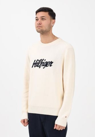 Tommy Hilfiger - Áo len tay dài nam Seasonal Graphic Cotton