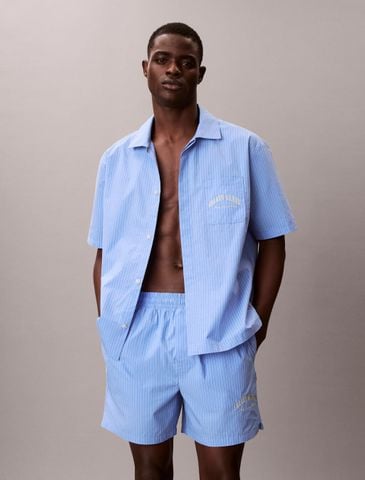 Calvin Klein - Áo Ngủ Nam Cotton Crest Logo Pyjama Top