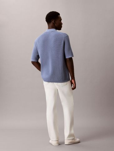 Calvin Klein - Áo Thun Có Cổ Nam Waffle Knit Polo Shirt