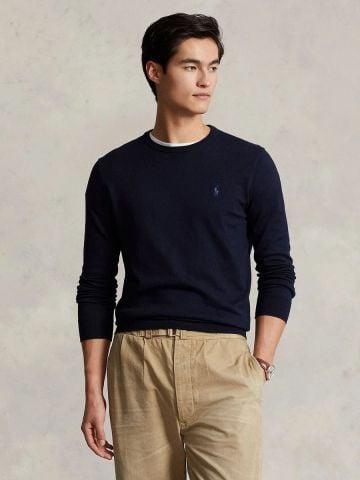 Ralph Lauren - Áo Sweater Nam Slim Fit Cotton Sweater