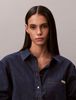 Calvin Klein - Áo Sơ Mi Nữ Cropped Denim Dad Shirt
