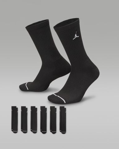 Nike - Vớ Nam Nữ Jordan Everyday Cushioned Crew Socks (6 Pairs)