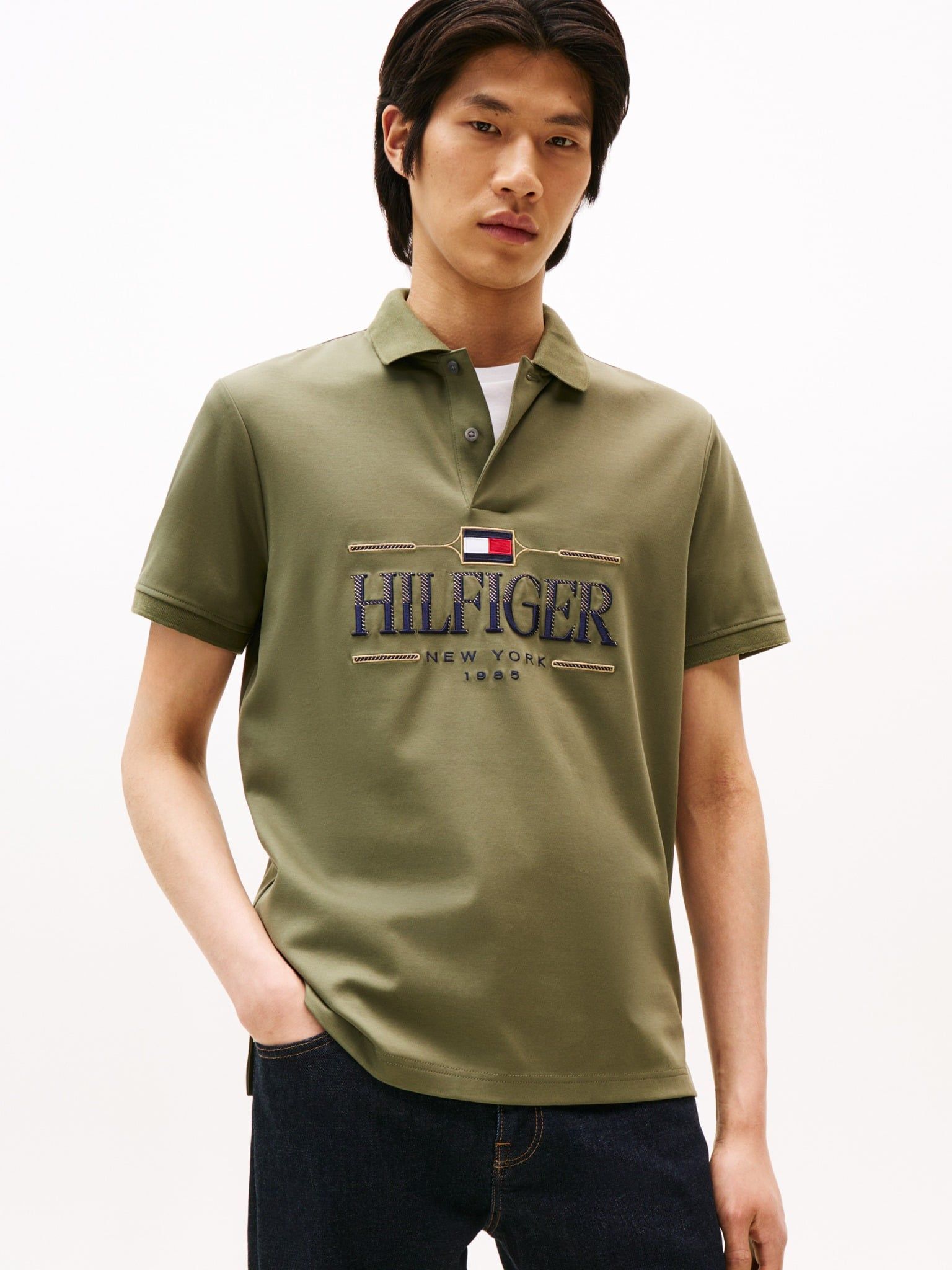 Tommy Hilfiger - Áo thun có cổ polo tay ngắn nam Icon Regular Polo