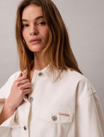 Calvin Klein - Áo Khoác Nữ Belted Denim Jacket