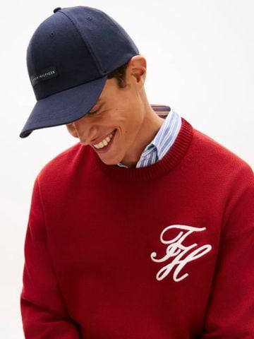 Tommy Hilfiger - Nón Lưỡi Trai Nam Logo Patch Canvas Baseball Cap