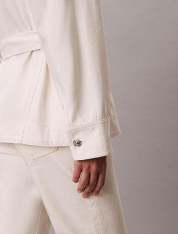 Calvin Klein - Áo Khoác Nữ Belted Denim Jacket
