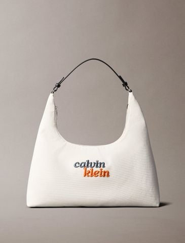 Calvin Klein - Túi Đeo Vai Nữ Graphic Canvas Medium Shoulder Bag