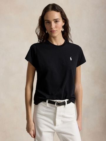 Ralph Lauren - Áo Thun Tay Ngắn Nữ Classic Fit Cotton Jersey Crewneck Tee