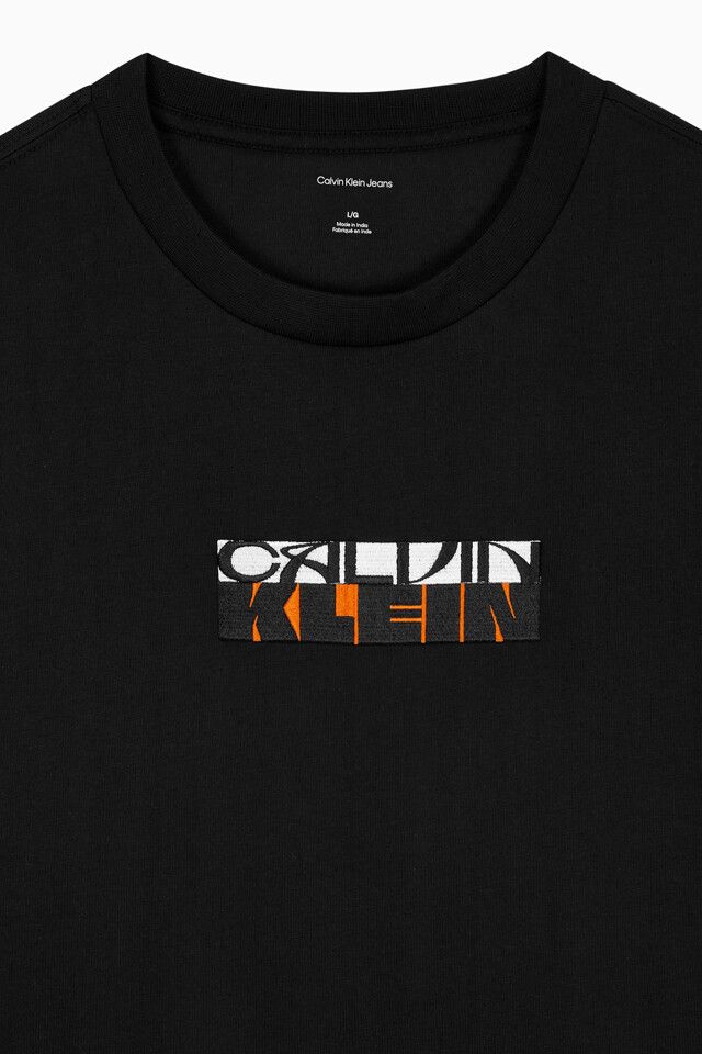 Calvin Klein - Áo phông thời trang nam Block Logo Graphic Relaxed T-Shirt