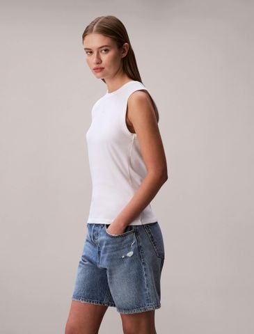 Calvin Klein - Áo Thun Ba Lỗ Nữ Cotton Contour Rib Tank Top