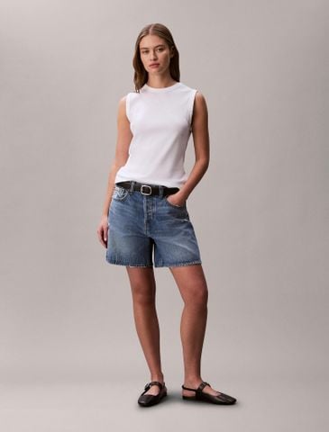 Calvin Klein - Áo Thun Ba Lỗ Nữ Cotton Contour Rib Tank Top