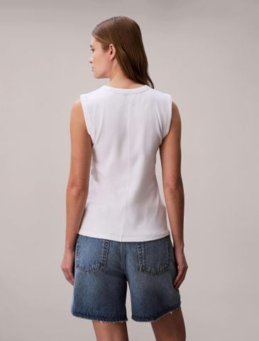 Calvin Klein - Áo Thun Ba Lỗ Nữ Cotton Contour Rib Tank Top