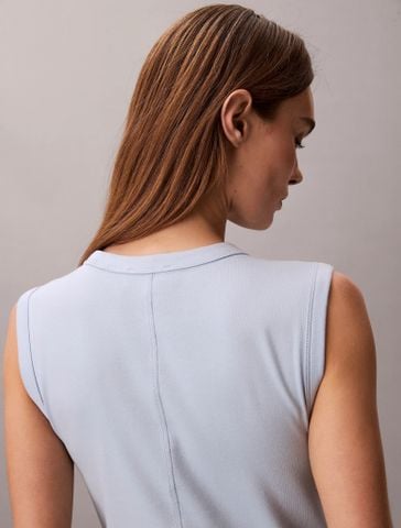 Calvin Klein - Áo Thun Ba Lỗ Nữ Refined Cotton Rib Tank