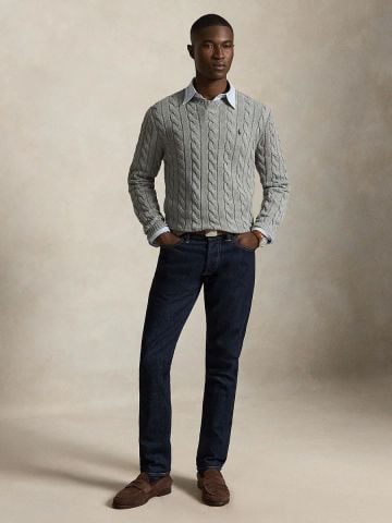 Ralph Lauren - Áo Len Nam Cable-Knit Cotton Sweater