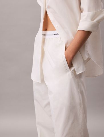 Calvin Klein - Quần dài nữ Cotton Relaxed Pants - 4